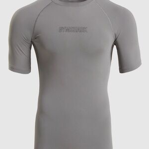 Gymshark Men's Gray Rash Guard